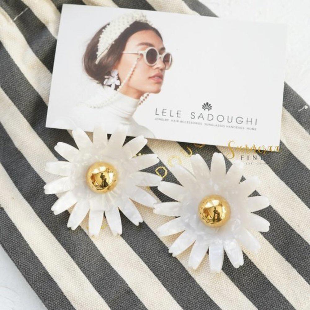 Lele Sadoughi Daisy Button Earrings 79$
